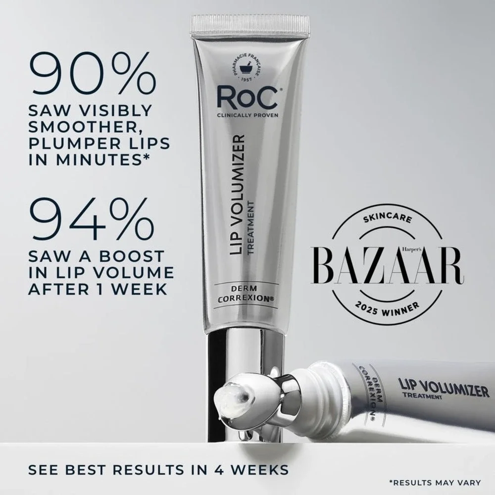 NEW RoC Derm Correxion Lip Volumizer Treatment Hyaluronic Acid Plumper 0.34oz